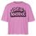 DIT IS KNORKE-Frauen Boxy Bio-T-Shirt - Pink