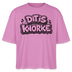 DIT IS KNORKE-Frauen Boxy Bio-T-Shirt - Pink