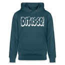 Berlin Hoodie „DIT IS SO!“ – Unisex Bio-Hoodie mit echt Berliner Schnauze - Dunkles Petrol