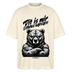 Dit is mir SCHNURZPIEPEOversized Unisex Bio T-Shirt - Weißgrau