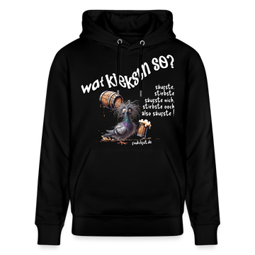 WAT KIEKSTN SO?-Unisex Bio-Hoodie II - Schwarz
