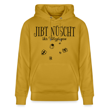 JIBT NÜSCHT in Berlin zu Weihnachten-Unisex Bio-Hoodie - Ocker