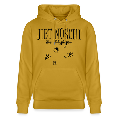 JIBT NÜSCHT in Berlin zu Weihnachten-Unisex Bio-Hoodie - Ocker