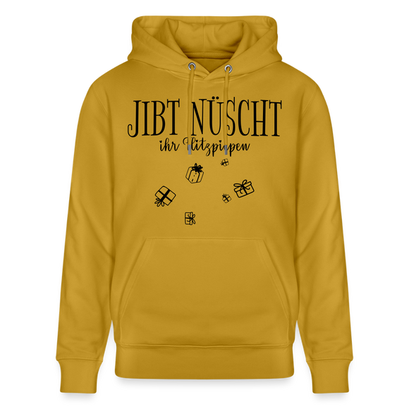 JIBT NÜSCHT in Berlin zu Weihnachten-Unisex Bio-Hoodie - Ocker