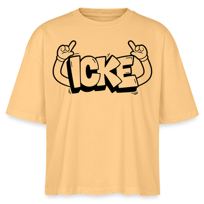ICKE-Frauen Boxy Bio-T-Shirt - Mispel