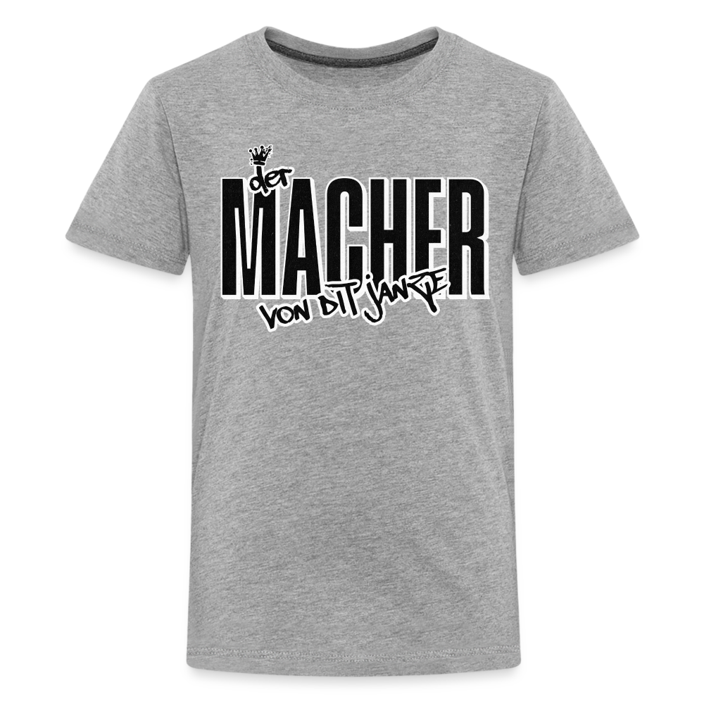 DER MACHER VON DIT JANZE - Teenager Premium T-Shirt - Grau meliert