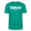 witziges Berlin Shirt-PFANNKUCHEN, NICH BERLINER-Unisex T-Shirt BIO - Blaugrün