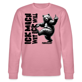 ICK MACH WAT ICK WILL-Unisex Bio-Sweatshirt - Lila Traum