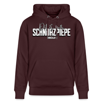SCHNURZPIEPE-Unisex Bio-Hoodie - Maroon