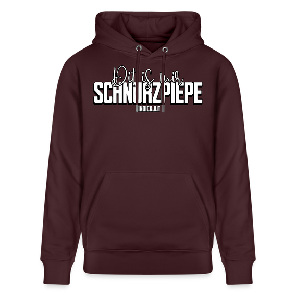 SCHNURZPIEPE-Unisex Bio-Hoodie - Maroon