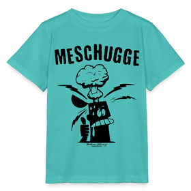 MESCHUGGE - Kinder BIO T-Shirt - Poolblau