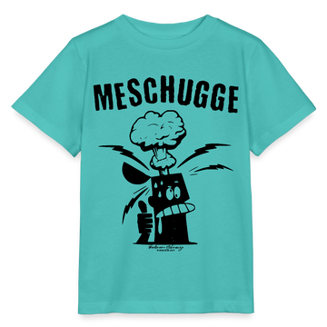 MESCHUGGE - Kinder BIO T-Shirt - Poolblau