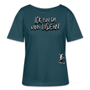 ICK BIN DA-Rundhals Frauen Bio-T-Shirt - Dunkles Petrol