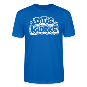 DIT IS KNORKE-Unisex T-Shirt Bio mit Berliner Schnauze - Pfauenblau