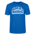 DIT IS KNORKE-Unisex T-Shirt Bio mit Berliner Schnauze - Pfauenblau