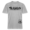 Da kiekste, wa?-Relaxed Fit Unisex Bio-T-Shirt - Grau meliert
