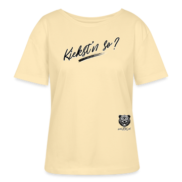 KIEKSTN SO?-Rundhals Frauen Bio-T-Shirt - Creme
