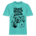 Kiffender Berliner Bär T-Shirt – Janz Berlin is eene Wolke-RELAXED FIT Unisex Organic - Poolblau