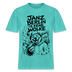 Kiffender Berliner Bär T-Shirt – Janz Berlin is eene Wolke-RELAXED FIT Unisex Organic - Poolblau