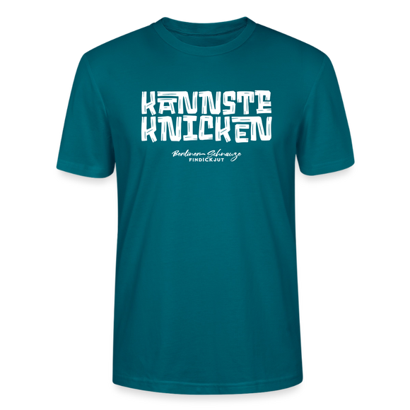 KANNSTE KNICKEN-Unisex T-Shirt  mit echt Berliner Schnauze - Ozeanblau