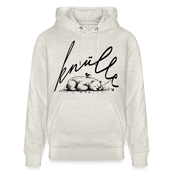 KNÜLLE - Unisex Bio-Hoodie - Beige meliert