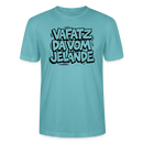 Berliner Spruch-VAFATZ DA VOM JELÄNDE-Unisex T-Shirt BIO - Pastelltürkis