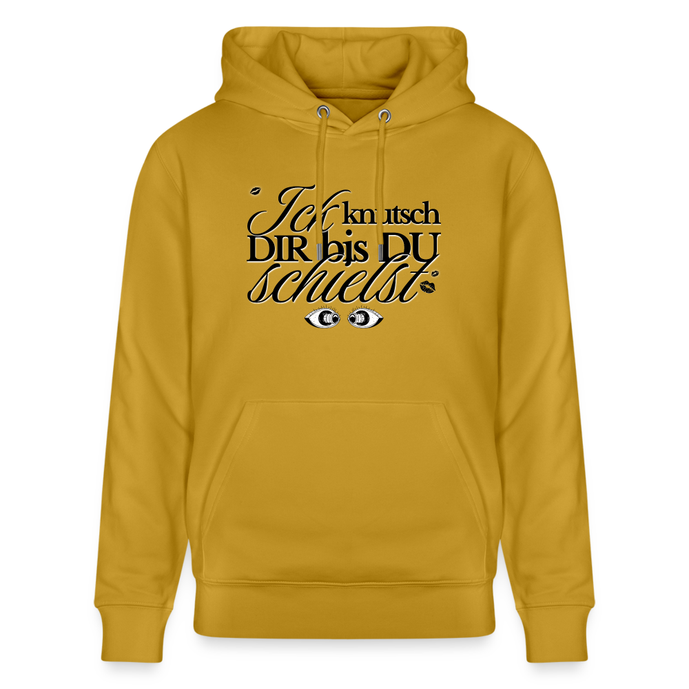 ICK KNUTSCH DIR - Unisex Bio-Hoodie - Ocker