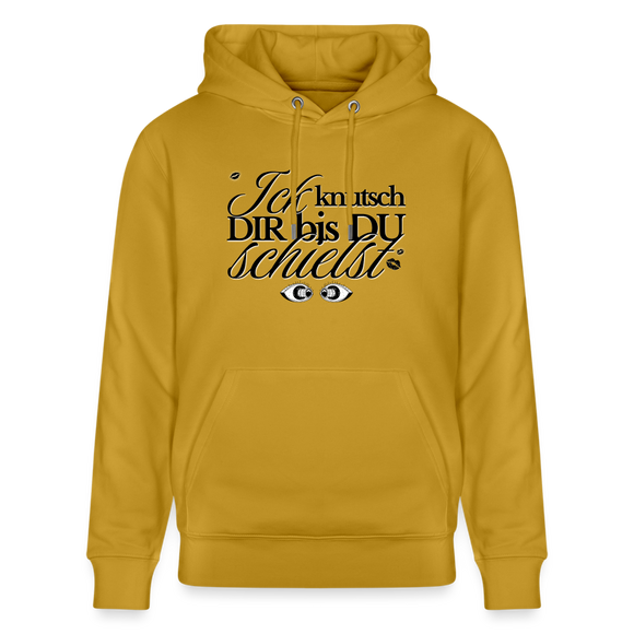 ICK KNUTSCH DIR - Unisex Bio-Hoodie - Ocker