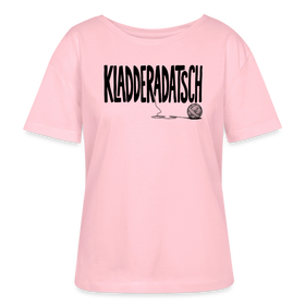 Dit Chaos Shirt -KLADDERADATSCHRundhals Frauen Bio-T-Shirt SERENA - Hellrosa
