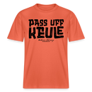 Berliner Spruch-PASS UFF KEULE- RELAXED FIT Unisex Organic T-Shirt - Hellrot