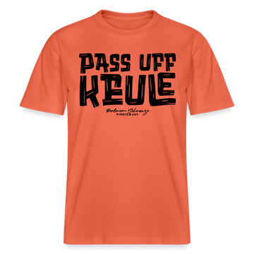 Berliner Spruch-PASS UFF KEULE- RELAXED FIT Unisex Organic T-Shirt - Hellrot