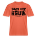 Berliner Spruch-PASS UFF KEULE- RELAXED FIT Unisex Organic T-Shirt - Hellrot