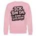 ICK BIN DA KANN LOSJEHN-Unisex Bio-Sweatshirt mit Berliner Spruch - Hellrosa