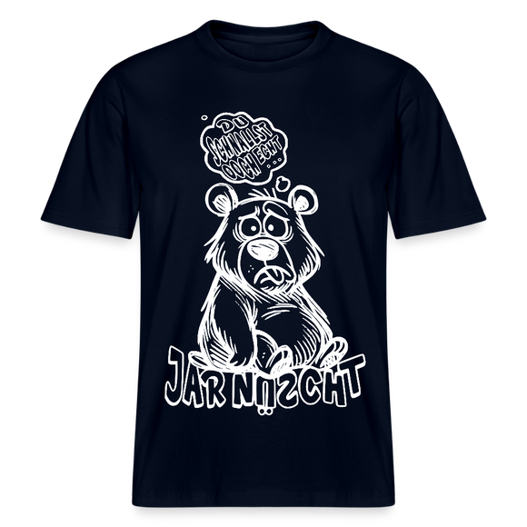 DU SCHNALLST JAR NÜSCHT- RELAXED FIT Unisex BIO T-Shirt II - Navy