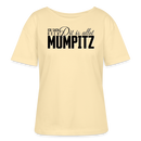 MUMPITZ-Rundhals Frauen Bio-T-Shirt mit Berliner Schnauze - Creme
