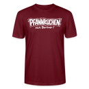 witziges Berlin Shirt-PFANNKUCHEN, NICH BERLINER-Unisex T-Shirt BIO - Burgunderrot