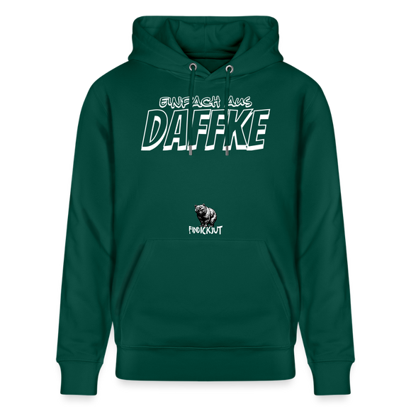 Berliner Spruch-Einfach AUS DAFFKE-Unisex Bio-Hoodie - Forest