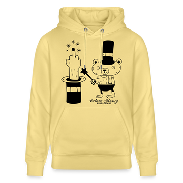 Berlin Unisex Bio-Hoodie-OHNE WORTE - Gelb Viva 