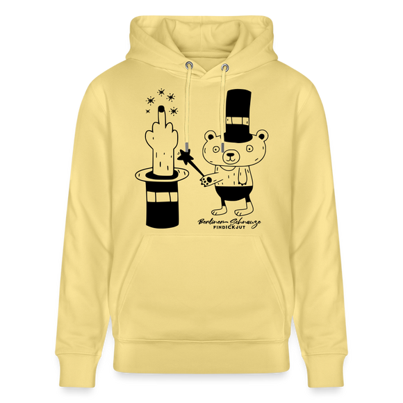 Berlin Unisex Bio-Hoodie-OHNE WORTE - Gelb Viva 