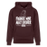 Berliner Spruch-FRÜHER WAR ALLET LEICHTERUnisex Bio-Hoodie - Maroon