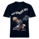 WAT KIEKSTN SO?-Relaxed Fit Unisex Bio-T-Shirt II - Navy