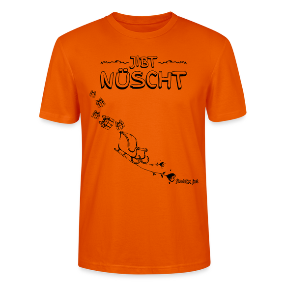 Weihnachten in Berlin 25-JIBT NÜSCHT-Unisex T-Shirt Bio - Tieforange