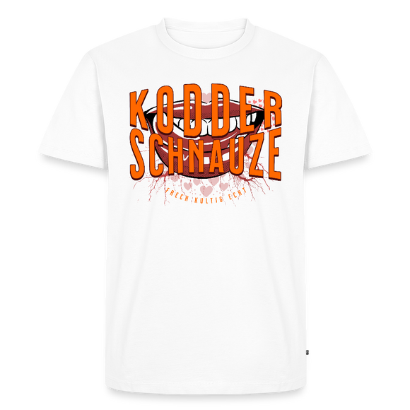 KODDERSCHNAUZE-Männer Premium BIO T-Shirt - Weiß