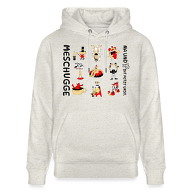 Berliner Verrücktheit-MESCHUGGE-NA UND?!Unisex Bio-Hoodie - Beige meliert