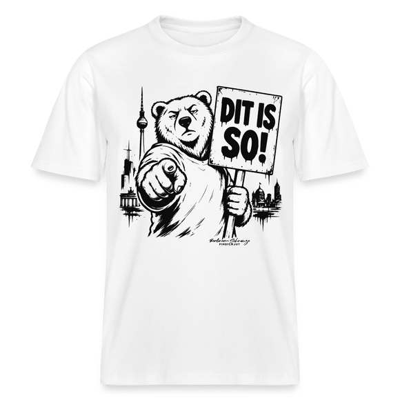 Berlin Souvenir Shirt-DIT IS SO!-RELAXED FIT Unisex Organic T-Shirt - Weiß