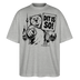 Berlin Souvenir-DIT IS SO!-Oversized Unisex Bio T-Shirt mit Berliner Bär - Grau meliert