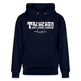 Berliner Begrüssung-TACHCHEN IHR FLITZPIEPEN- Bio-Hoodie - Navy