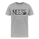 NEESE-Männer Premium Bio T-Shirt - Grau meliert