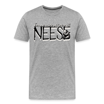 NEESE-Männer Premium Bio T-Shirt - Grau meliert