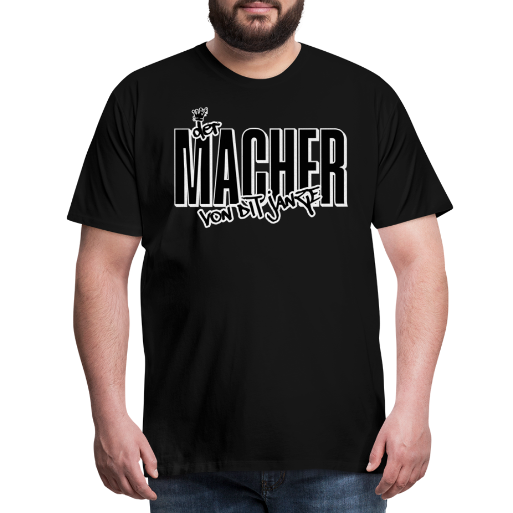 DER MACHER VON DIT JANZE - Männer Premium T-Shirt - Schwarz